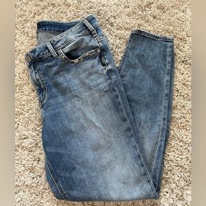 Silver Jeans Co Elyse Skinny plus size jeans size 16 length 29